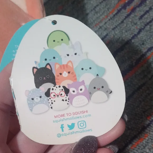 Squishmallows Peach Cat Plush Toy - Picture 4 of 5